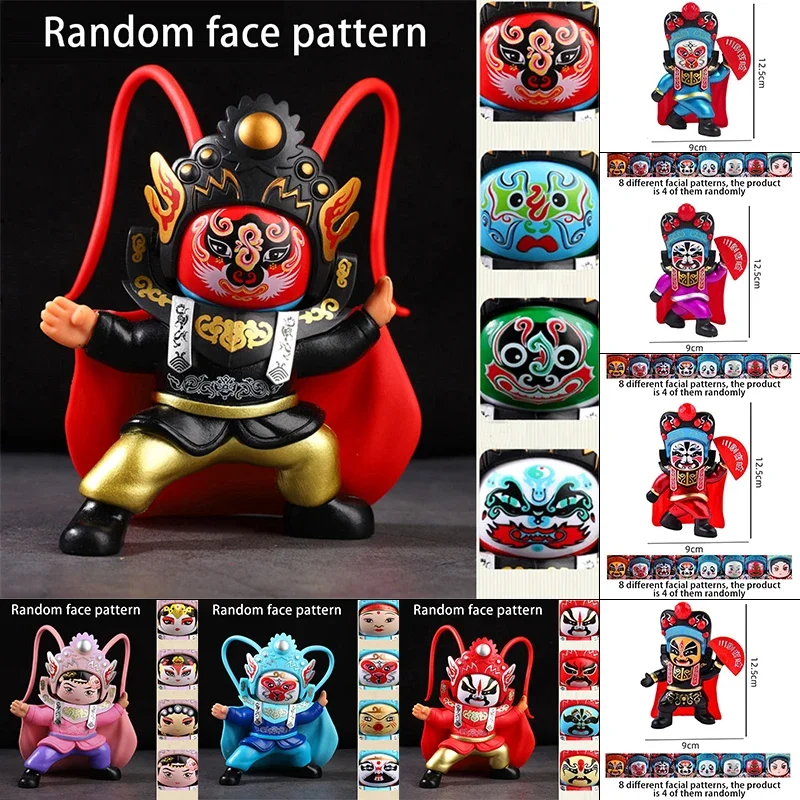 Sichuan Opera Face Changing Dolls China Chinese Style Fortune Faces Change Makeup Crafts Ornament Home Decoration New