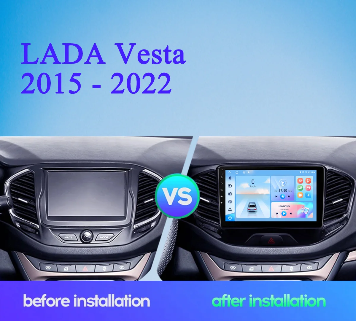 Android 14 8G 128G Автомобильное радио Стерео Видео Аудио Мультимедиа DVD HU Для Lada Vesta 2015 2017 2019 2021 GPS-навигация DVD Кассета