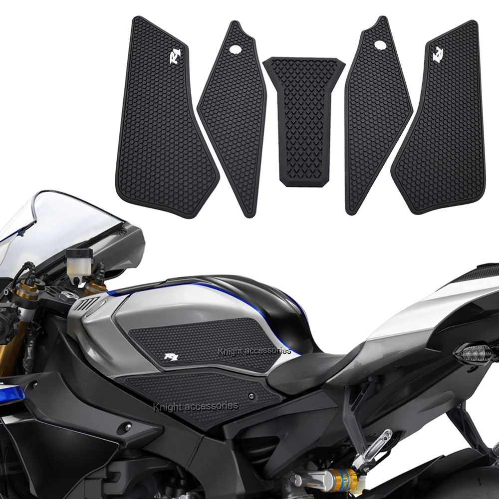 

Motorcycle For YZF R1 M YZF-R1M Side Fuel Tank pad Tank Pads Protector Stickers Decal Gas Knee Grip Traction YZF R1M Tank pad
