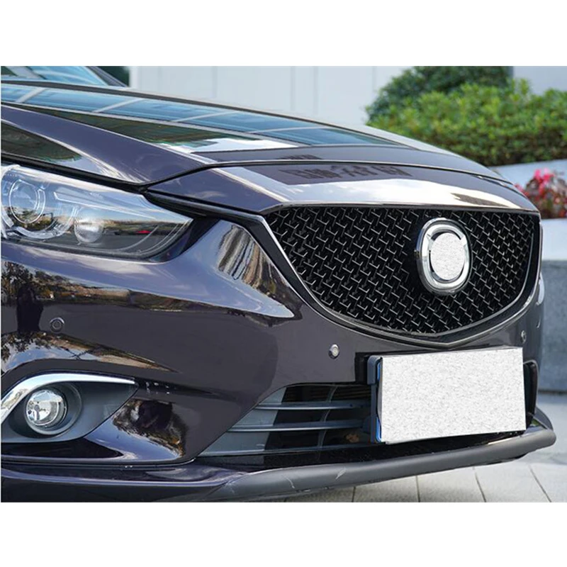 For ABS Front Bumper Grill Mazda 6 Splitter 2014 2015 2016 Mazda6 M6 Decorative Cover Black Accessories Racing Grills Body Kit