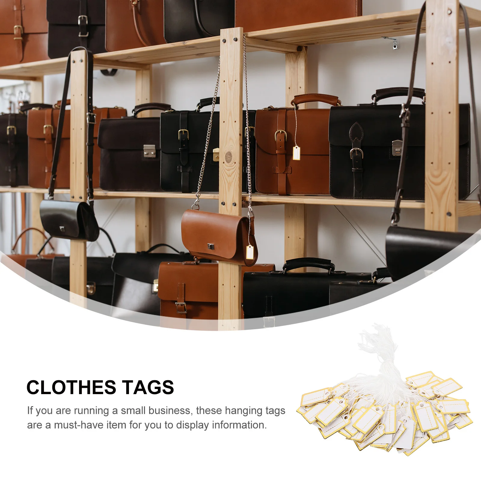 

200 Pcs Hanging Price Tag Label Tags Jewelry Paper Card for Clothes