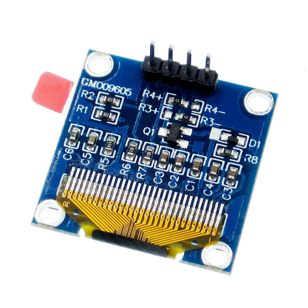 5 unids/lote 4pin nuevo azul 128X64 OLED LCD módulo de pantalla LED 0,96 "I2C IIC comunicación