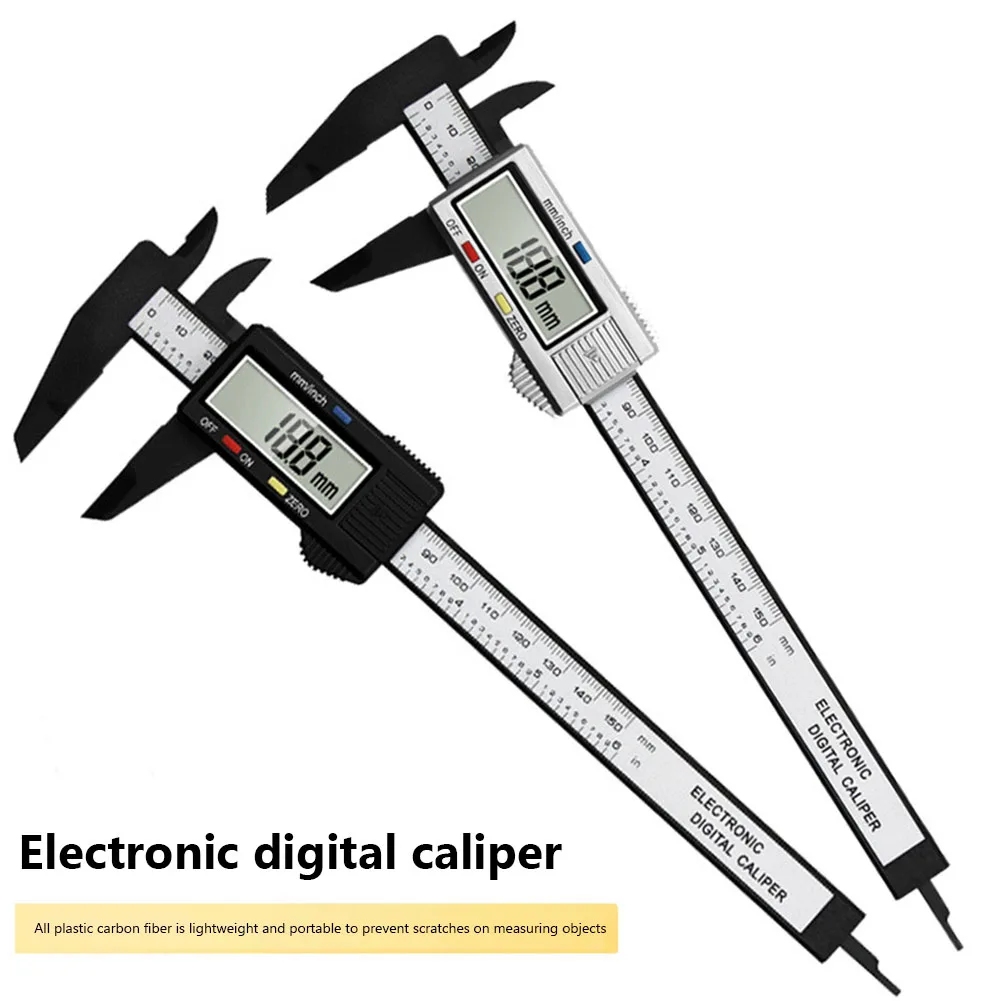 0-150mm Electronic Calipers Lightweight Digital Thickness Gauge 4 Measuring Functions 0.1mm Accuracy Mm/inch Units Gauging Tools