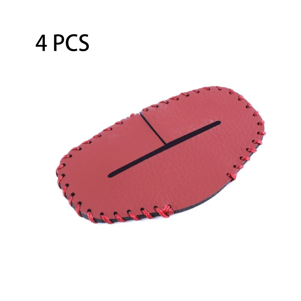 

4 PCS PU Leather Seat Belt Covers Auto Safety Anti-collision Pads Anti-collision Cover Supplies Enhanced Safety