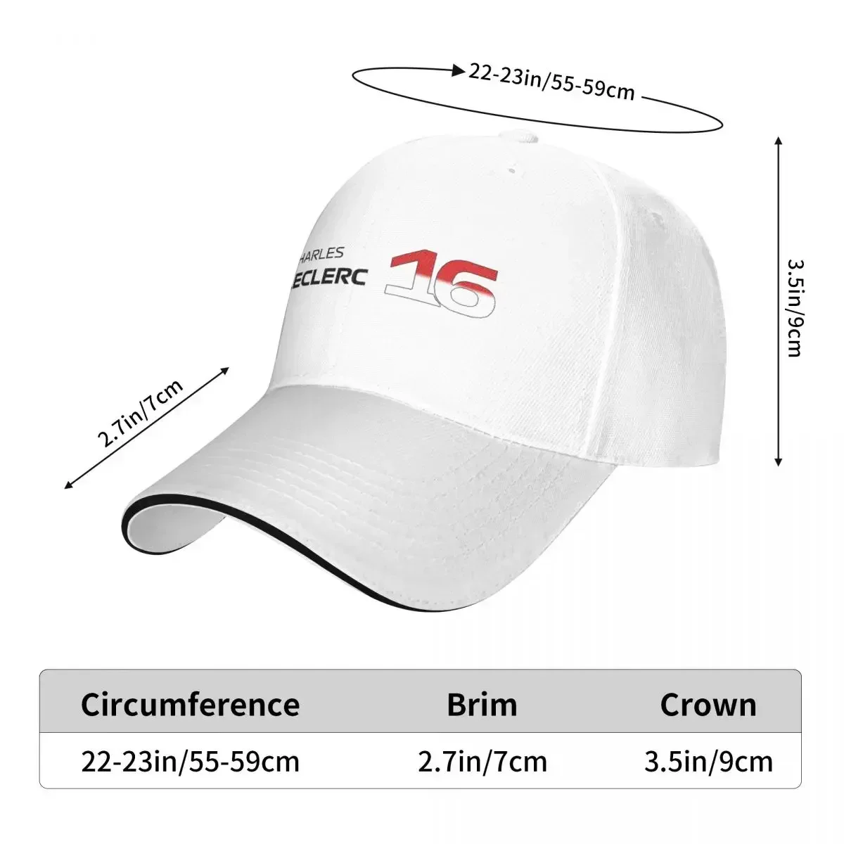 Charles Leclerc F1 Cap Fashion Casual Baseball Caps Adjustable Hat Hip Hop Summer Unisex Baseball Hat Customizable Polychromatic