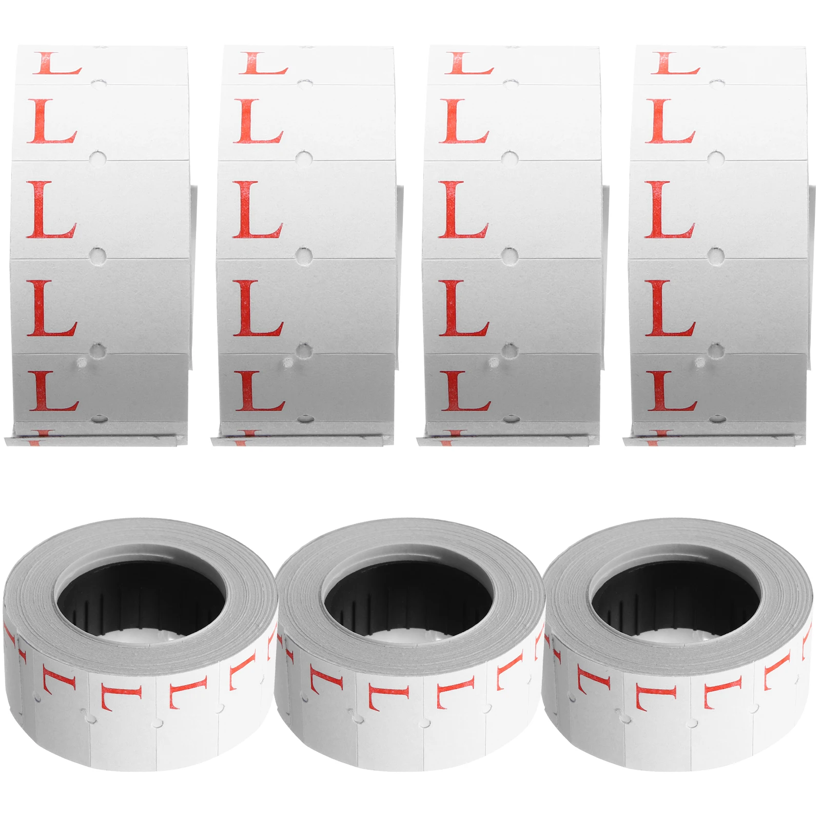 

10 Rolls Self-Adhesive Size Stickers Clothing Labels Sizing for Apparel Bright Color Clear Printing Wide Application for Clothes