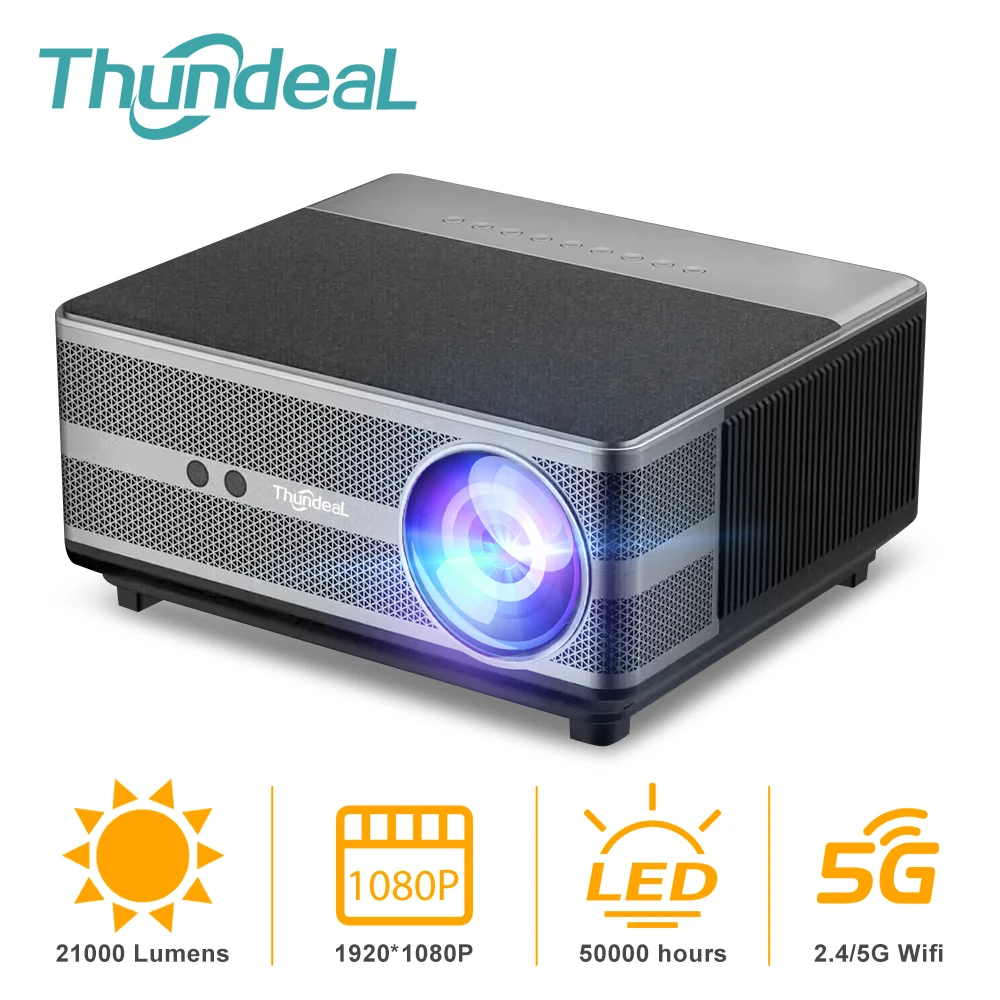 ThundeaL TD98 1080P Full HD Projector LED 4K WiFi Android Projector Auto Focus TD98W PK DLP 3D Video Smart Home Theater Beamer