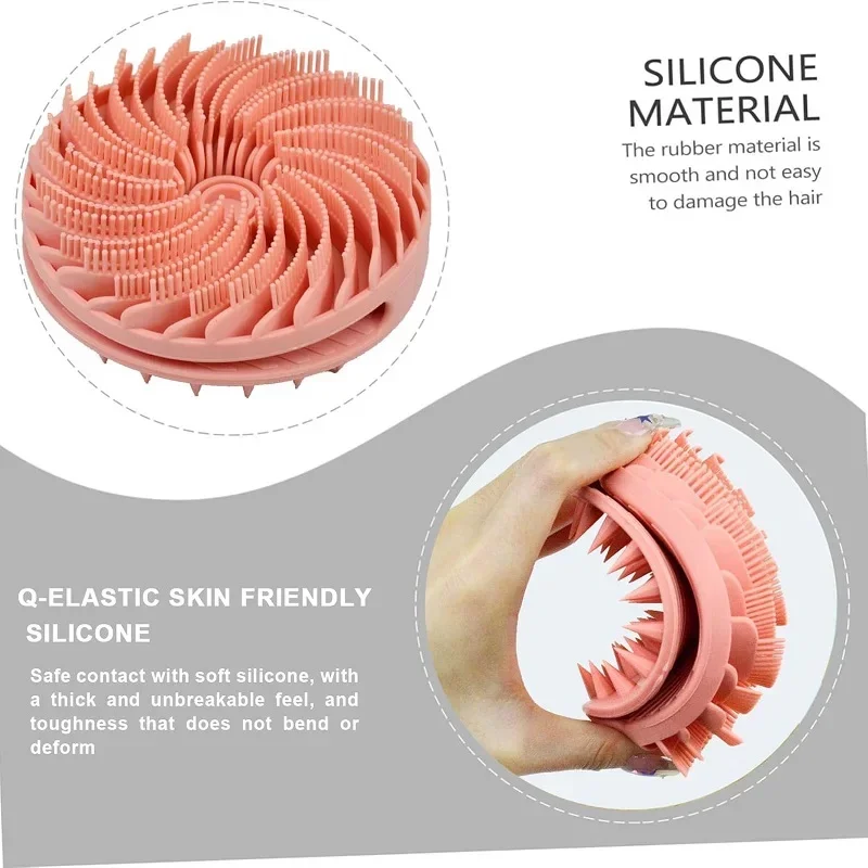 Silicone Body Scrubber, Silicone Double-Sided Body Brush, Exfoliating Scrubber Sensory Deep Cleaning Bath Accessory fo Sensitive