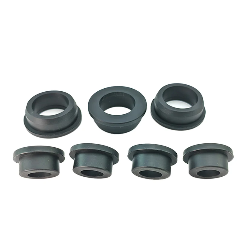 High-Temperature Resistant Soft Silicone T-Shaped Wire Protection Coil / Cable Gland Sealing Ring Hollow Hole Plug