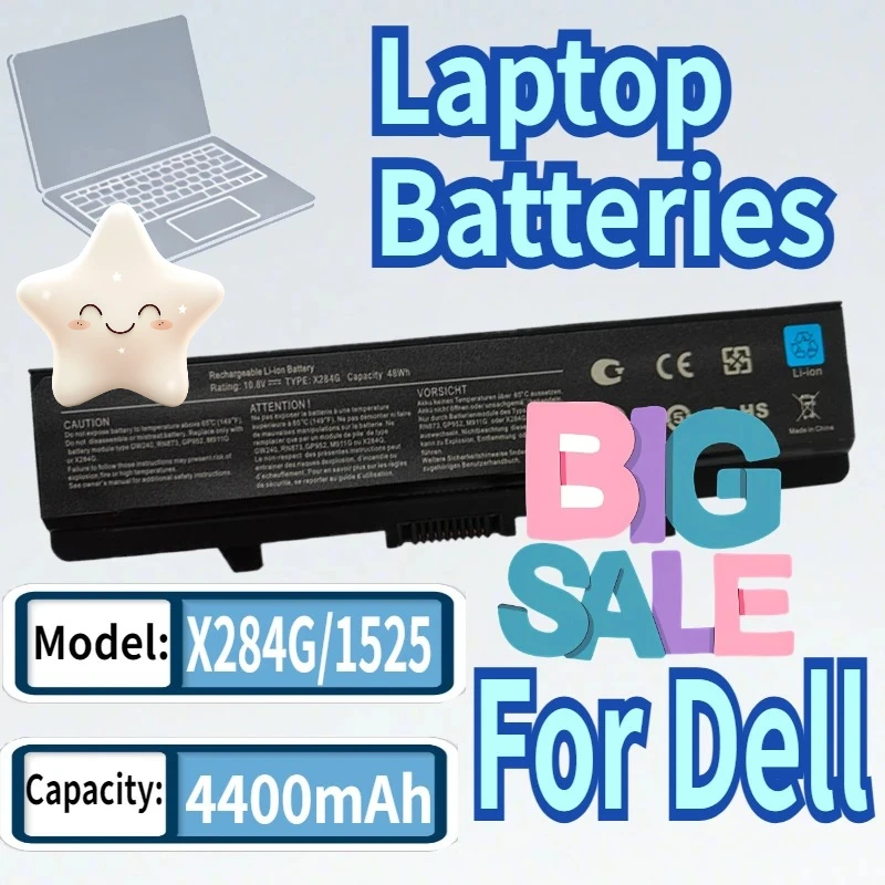 

X284G Laptop Battery 10.8V 4400mAh for Dell Inspiron 1545 1440 1525 1526 1546 1750 X284G