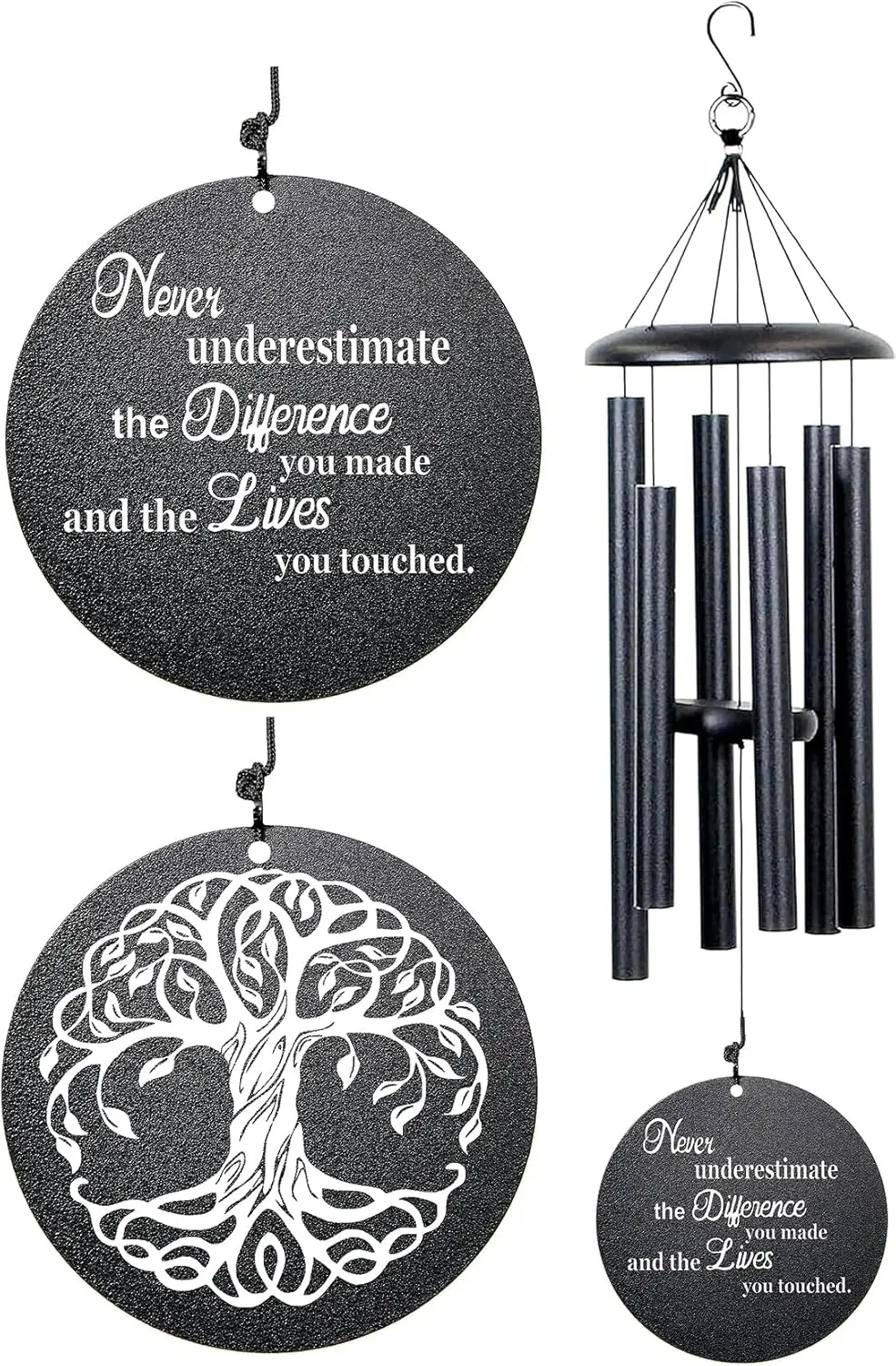 

Retirement Wind Chime, Tree of Life, Inspirational Retirement Gifts for Men, Women, Teacher, Co-Worker, Employee, Nanny, Nurse