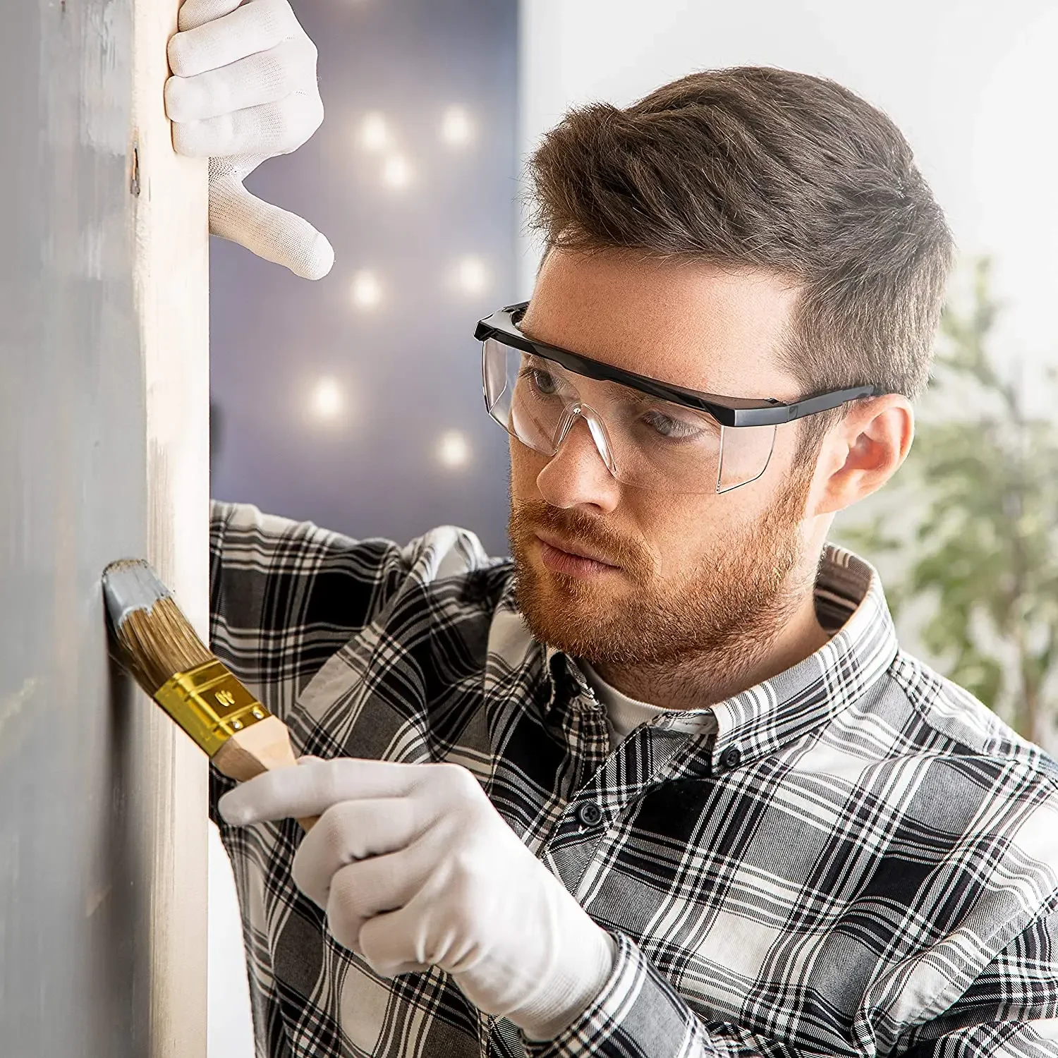 Werk Veiligheid Oogbeschermende Bril Bril Lab Stofverf Industriële Anti-Spatwind Stofdichte Bril