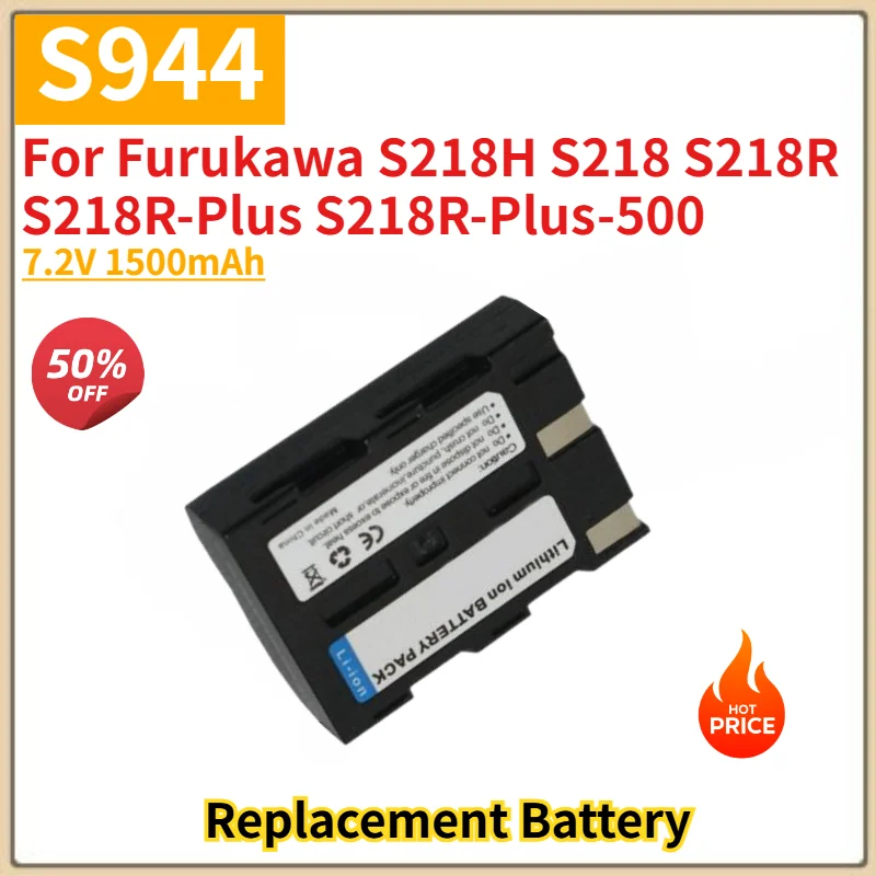 7.2V 1500mAh High Quality S944 Replacement Battery for Furukawa S218H S218 S218R S218R-Plus S218R-Plus-500 Fiber Stripper