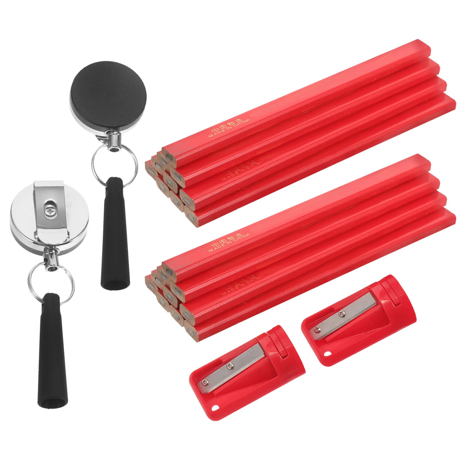 

1 Set Positioning Pencil Engineering Drawing Marking Tool Adjustable Carpenter Pencil Holder Woodworking Supply Construction