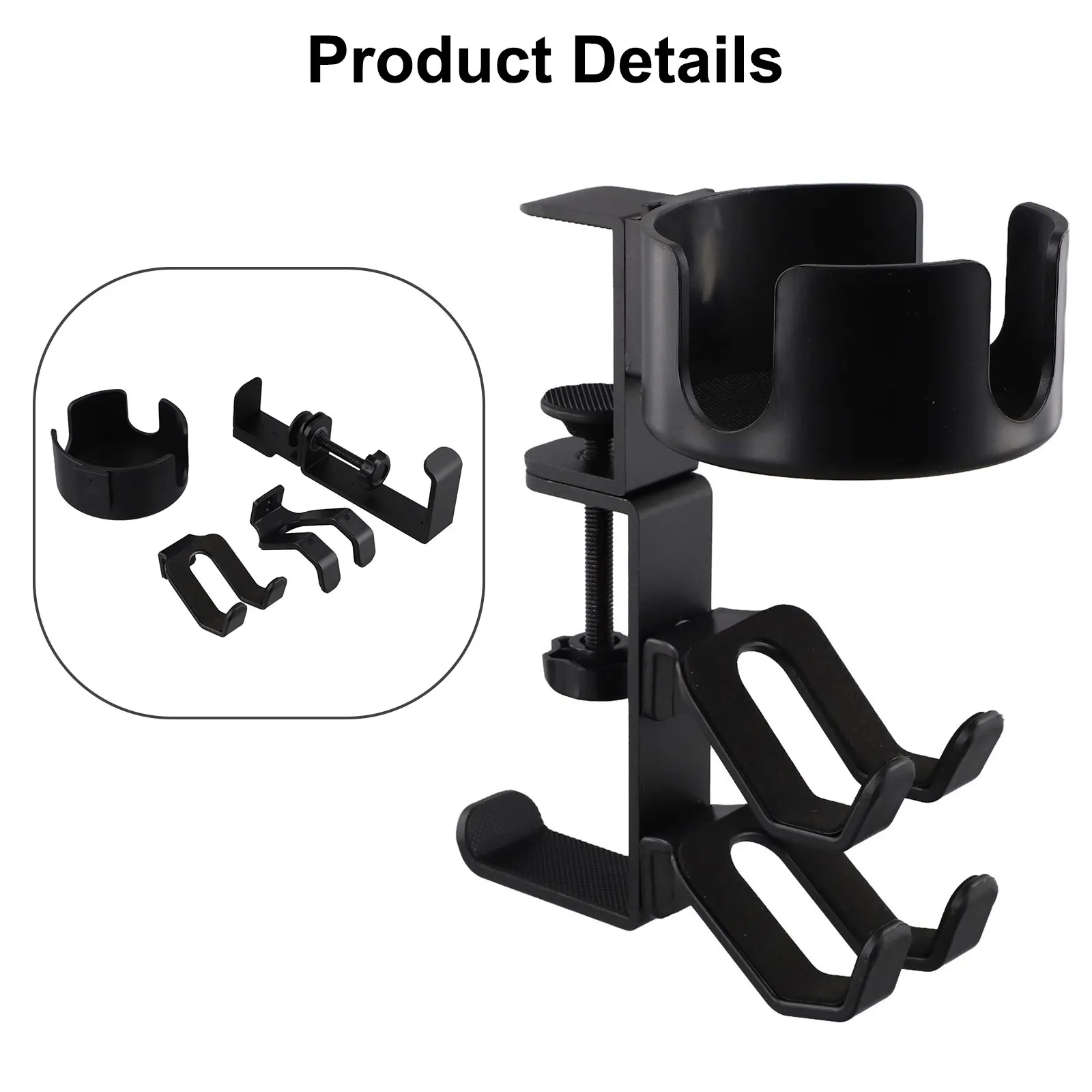 19.1x15.3x9.5cm Gamepad Holder Metal Gamepad Wall Mount Headphone Hanger Supports Heavy Items Efficient Organization