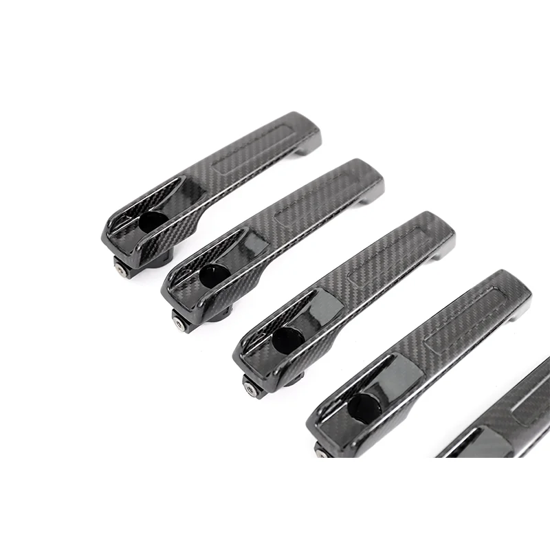 High Quality W464 Grooved Handle Cover G CLASS Replacement Dry Carbon Fiber Grooved Door Handle Cover  W464 Car Accessories