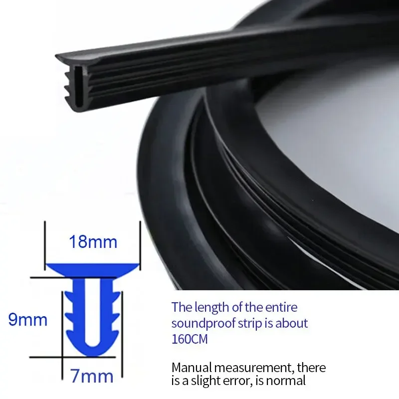 Car Dashboard Sealing Strip Soundproof Soundproof Rubber Strip Universal Sealing Strip Car Accessories Car Sticker