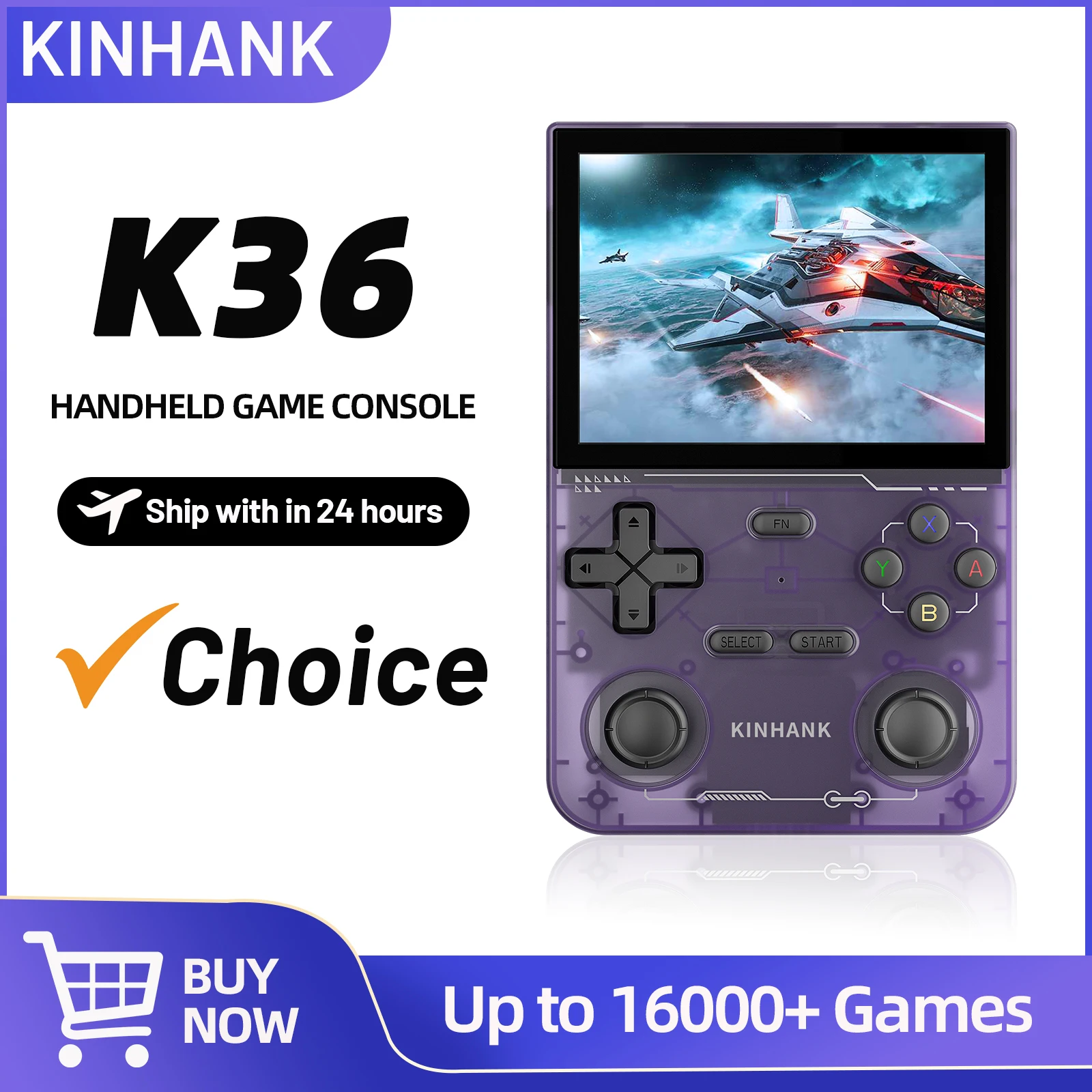 Retro Handheld Game Console 500 nit 3.5 Inch IPS Screen with 16000 Video Games 40 Emulator for PS1/PSP/DC/N64/SS