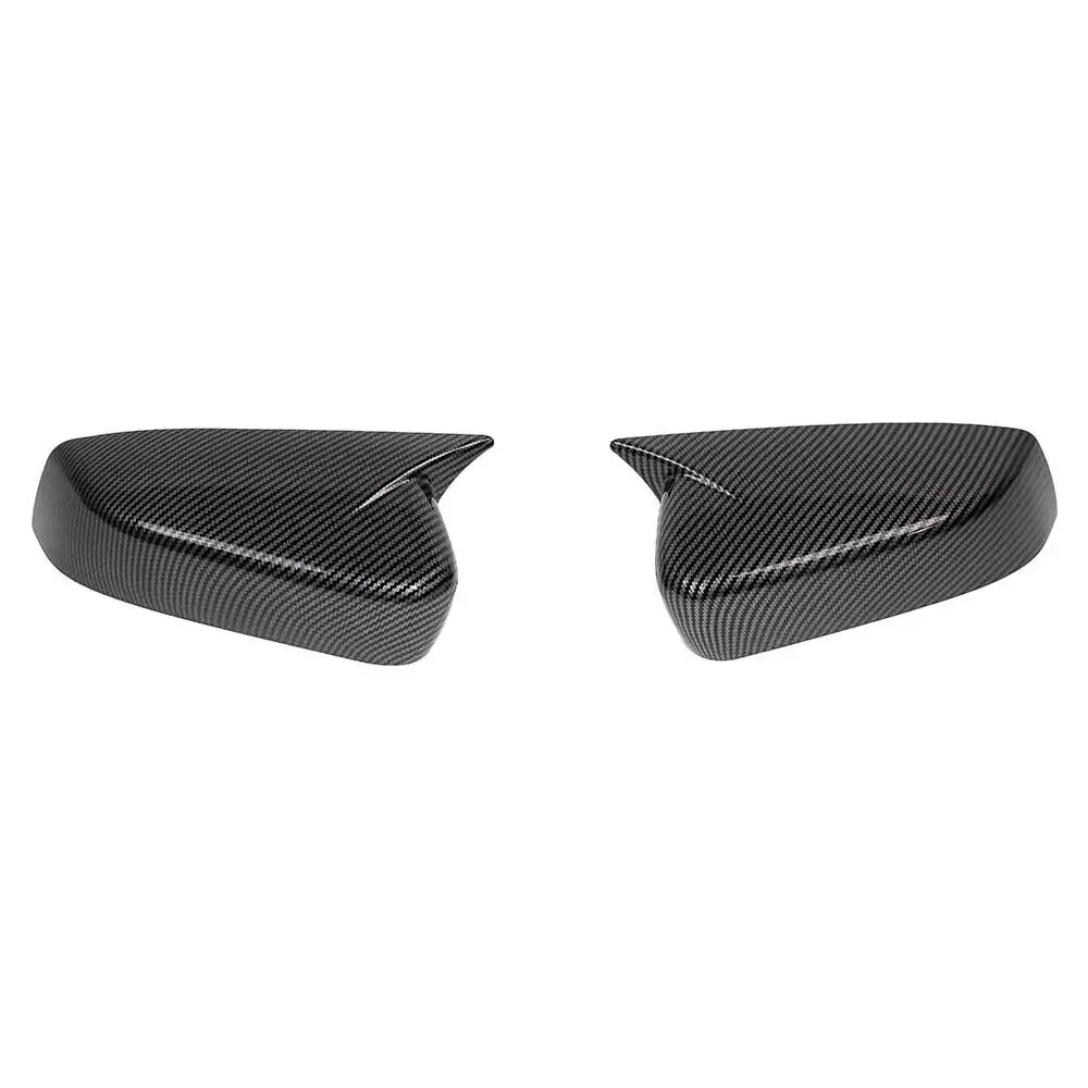 For US Ford Mustang 2010-2014 Car Sticker Rearview Side Mirror Cover Wing Cap Exterior Door Rear View Case Trim Carbon Fiber