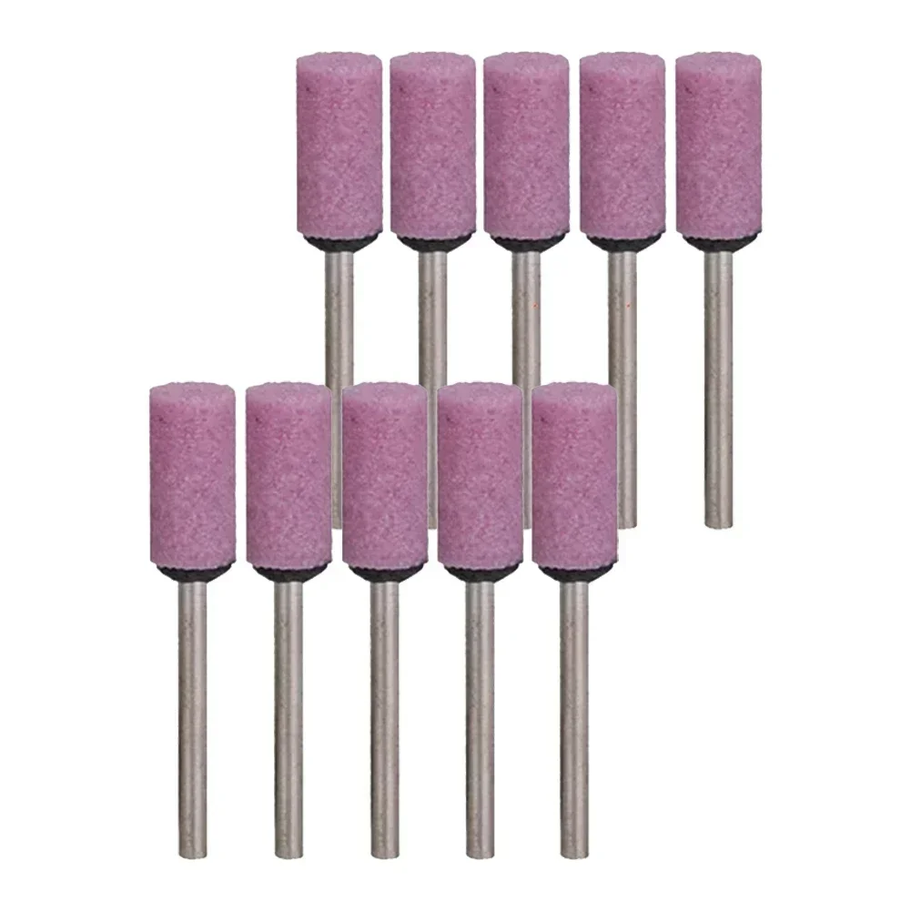 10 Pcs Grinding Head Bit Polishing Head Wheel Abrasive Mounted Stone 3*8mm For Rotary Tools Electric Grinder Accessories