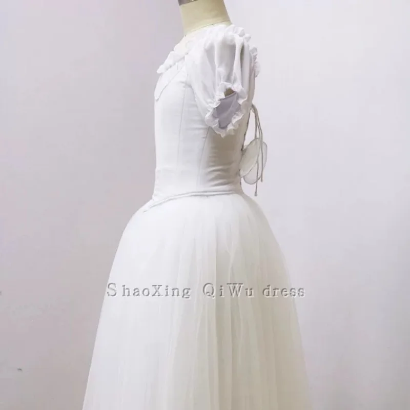 Ballet Fairy Variations Nutcracker Snowflake Dance Performance Dress Professional Edition Mesh Long Dress