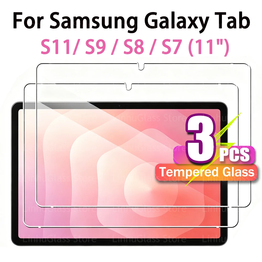 11 inch Tempered Glass For Samsung Galaxy Tab S11 / S9 / S8 / S7 (11") Anti-Fingerprint Tablet Screen Protector Protective Film