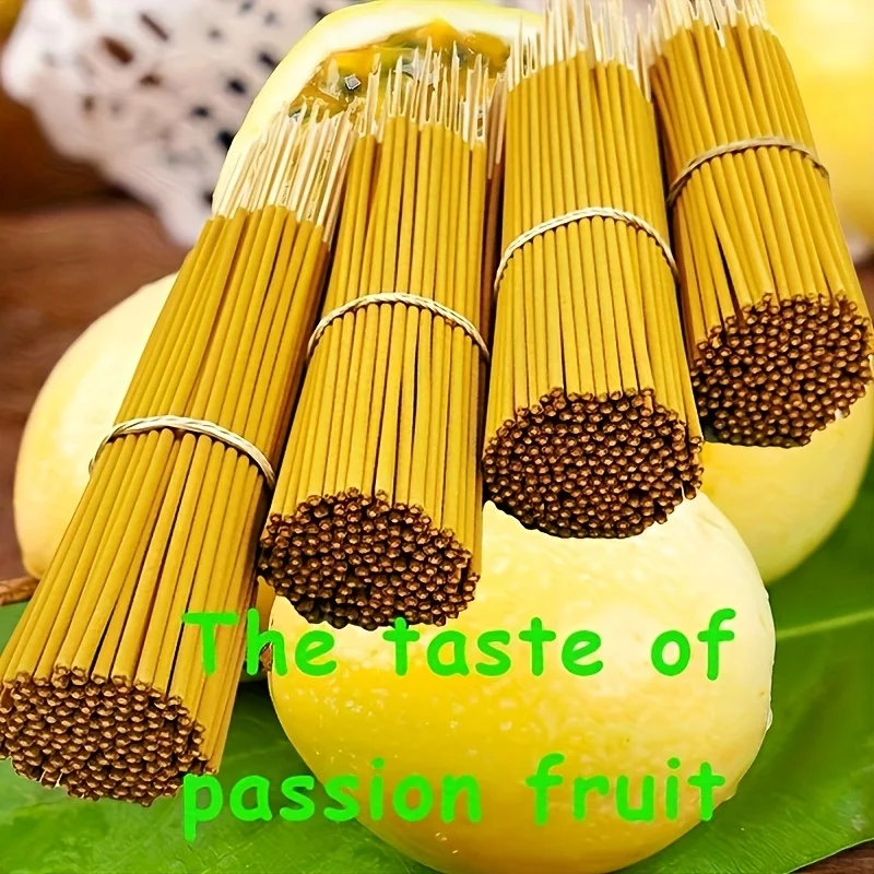 20/50/100/400 Pieces, Fruit-Scented Passion Fruit Incense Sticks, Suitable for Spiritual Ceremonies, Meditation Purification, and Home Decoration Suitable for Outdoor Use, Living Rooms, and Sacred Occasions, It Has a Long-Lasting Fragrance.