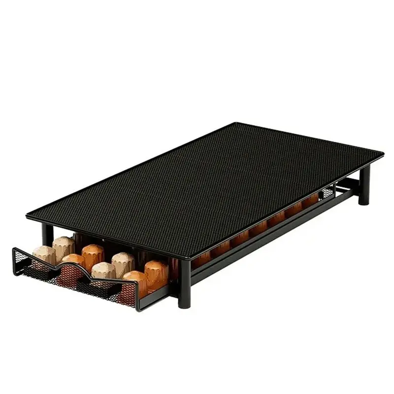 

A96K-Practical Coffee Pod Holder Rack Coffee Capsules Drawer Storage Organizer Shelves Coffeewear Accessories A