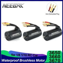 3650 3660 3670 Waterproof Brushless Motor 2150KV 2650KV 3100KV 3300KV 3800KV 4300KV 5200KV for 1/8 1/10 RC Model Car Boat Part