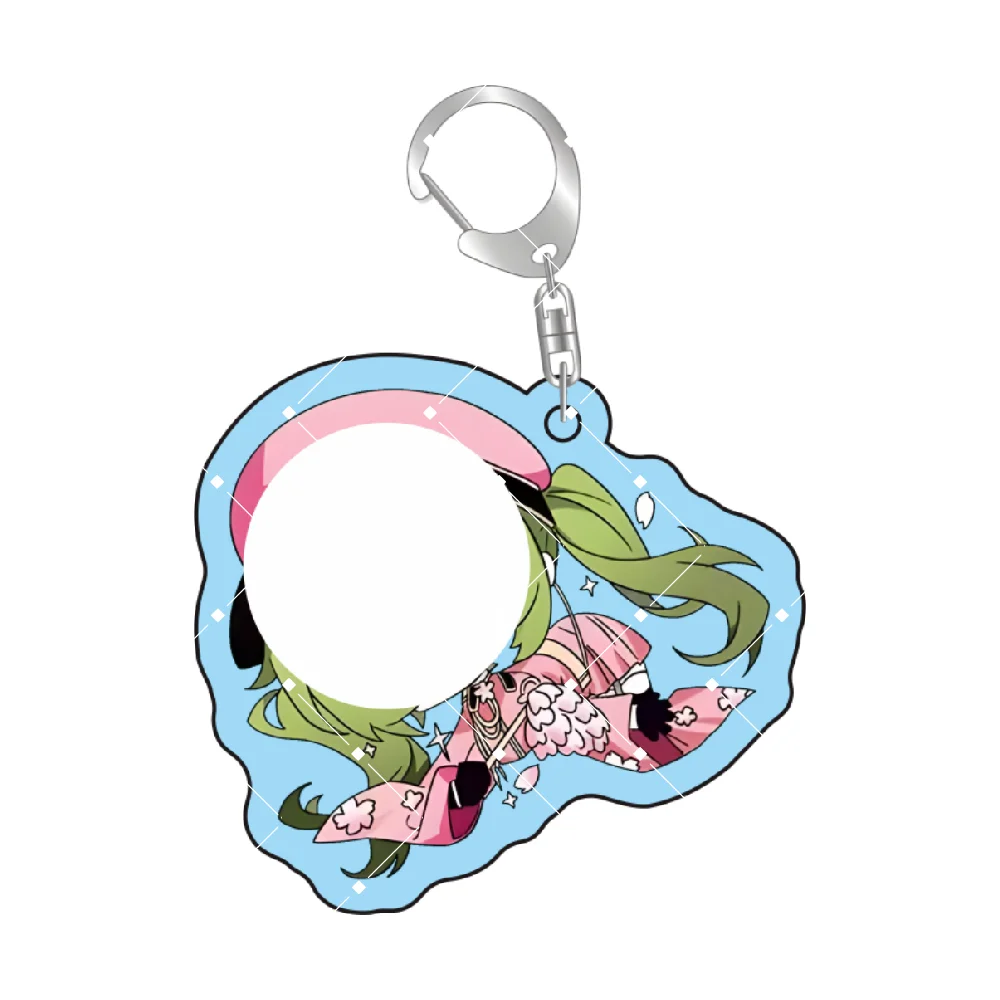 Anime Character Custom Acrylic Stand Keychain 5CM Cute Car Pendant Birthday Gift for Friends view 6