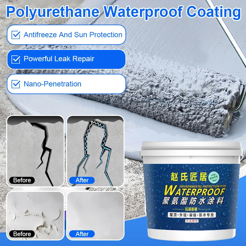 

impermeable waterproof coating Medical Top Powerful leakage repair Efficient penetration Multicolor Exterior waterproof coatings