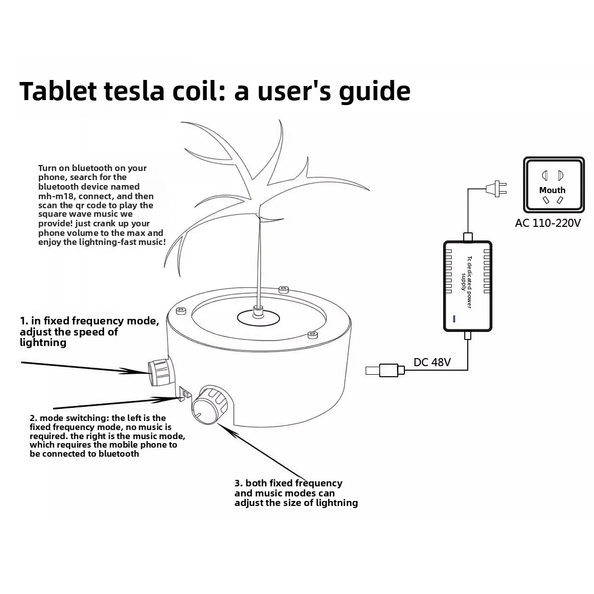عرض مسرحي لفائف تسلا كول العاصفة الكهرومغناطيسية بلوتوث موسيقى نسخة مسطحة ودائرية #3