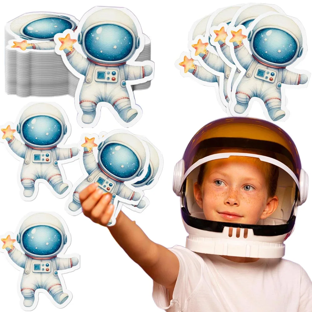 Servilletas desechables con tema de astronauta del espacio exterior, decoraciones para fiesta de cumpleaños, Baby Shower, 20/40/60/80/100 Uds.