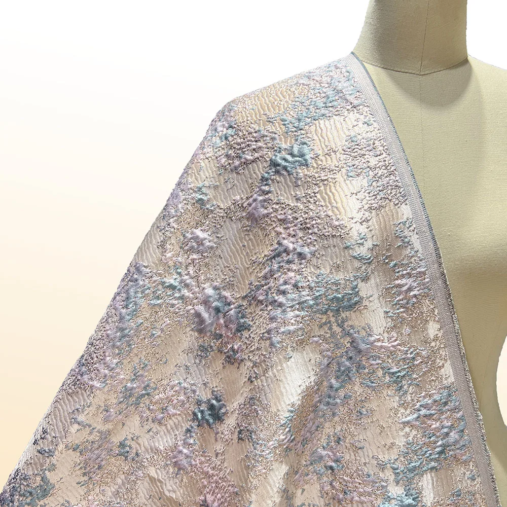 

High Quality Jacquard Lace Fabric 5 Yards French Brocade Fabric