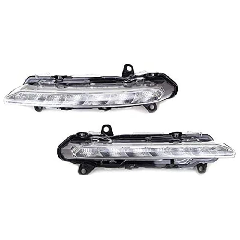 1 Pair L+R Led Drl Daytime Running Light For Mercedes S-Class 09-13 W221 S350 S500 2218201856 2218201756