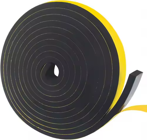 1roll 1-10mm thick Strong adhesion EVA black sponge foam rubber tape anti-collision seal stri Width 5-40mmSound insulation Strip - Image 2