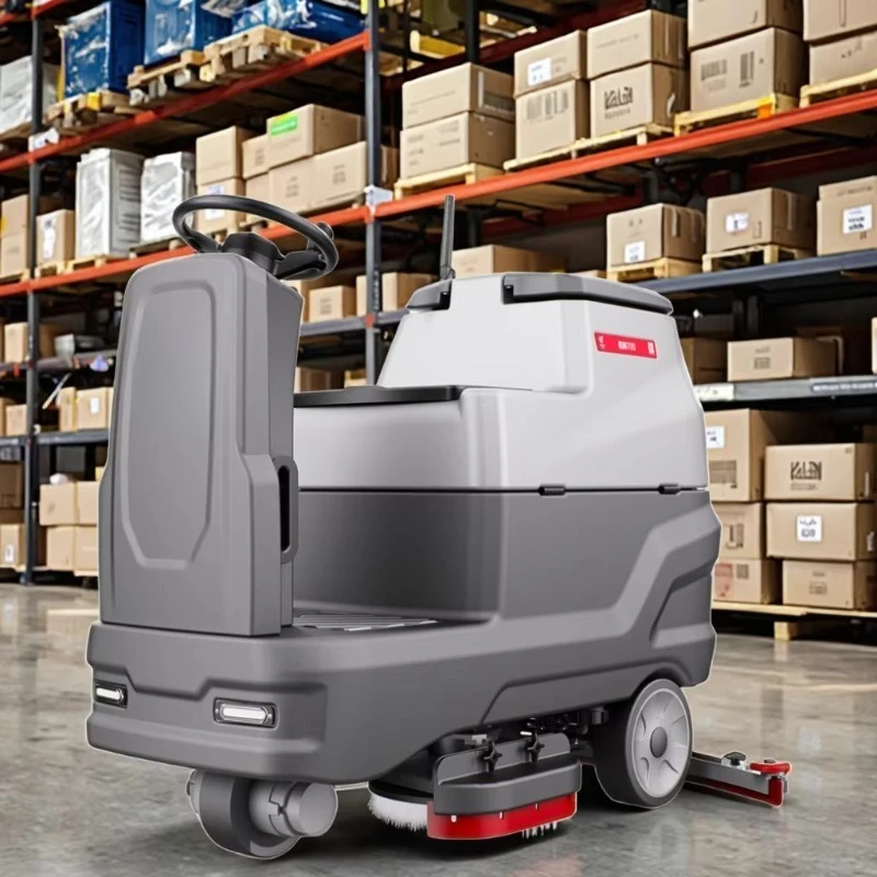 ARES700 Best Price Concrete Warehouse Mop Cleaning Machine Automatic Micro Driving Ride on Floor Scrubber Machine