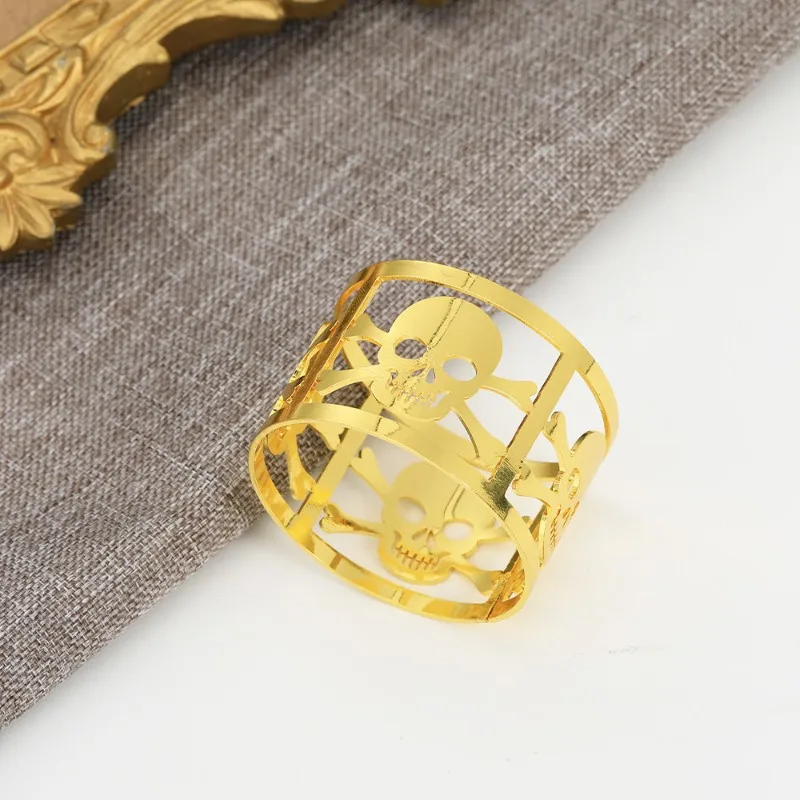 【RECOMMEND】Napkin Holder Buckles 6PCS For Wedding Birthday Party Dinnig Table Decoration Christmas Hallowmas Napkin Rings