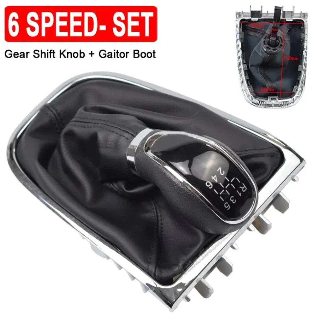 

Car 6 Speed Gear Shift Knob With Gaiter Boot 55577540 For Excelle For OPEL FOR Astra 2009-2014 Interior Parts