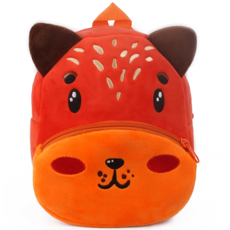 Niedliche Tier-Plüschtasche für Kinder im Alter von 1–3 Jahren, Mini-Rucksack für Kindergarten-Rucksack für Mädchen, gemütliche Reisetasche