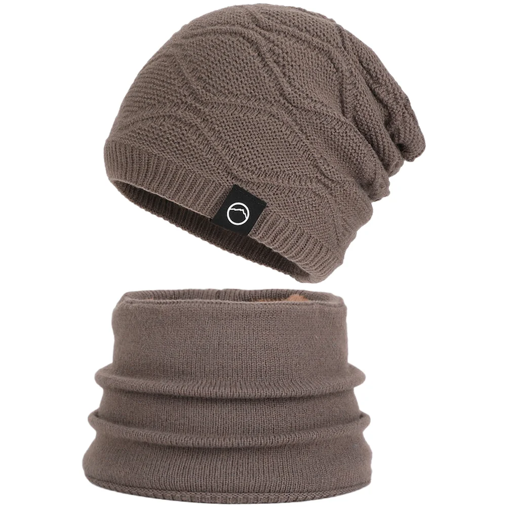 Outdoor Winter Hat and Scarf Combination for Women with Fleece Interior and Wind Resistant Construction Outdoor