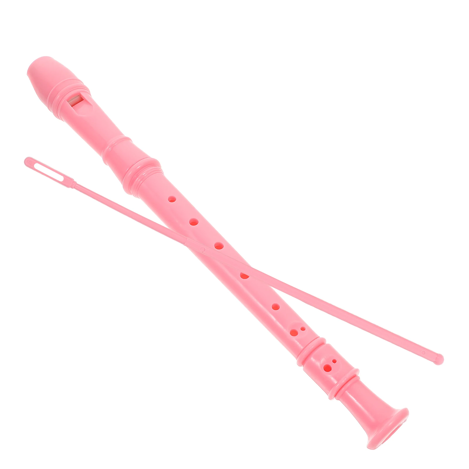 

s 8 Hole White Abs Recorder Beginner Student Instrument Cleaning Rod Soprano Musical Gift Hole Flute Recorder Flute