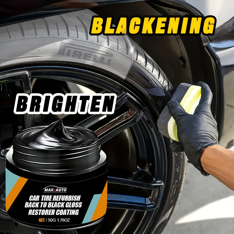 Universal Car Tire Plastic Repair Kits Polishing Wax Automotive Interior Reconditioning Cream for Tire Gloss Enhancer Anti-Aging