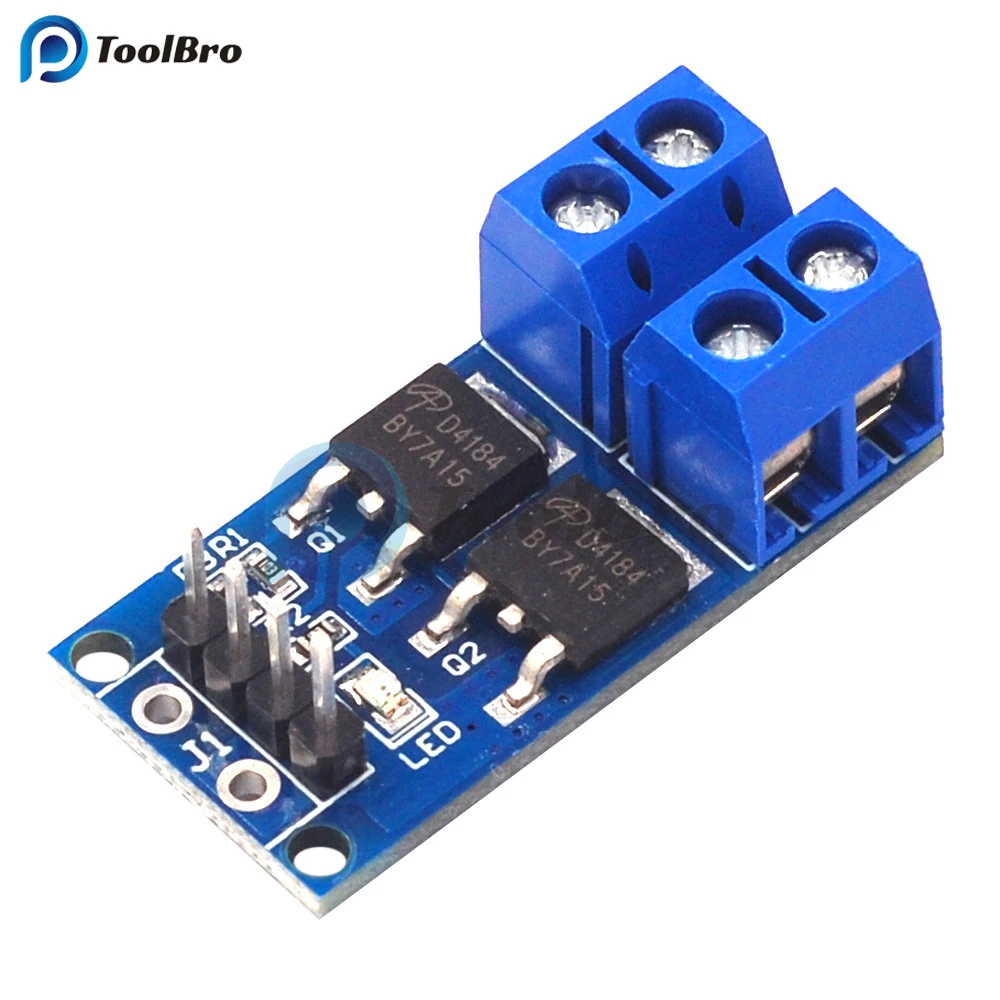 5PCS 400W 15A High Power MOSFET PWM Motor Speed Controller DC 5V-36V Trigger Switch High Level with PLC Interface for LED Light