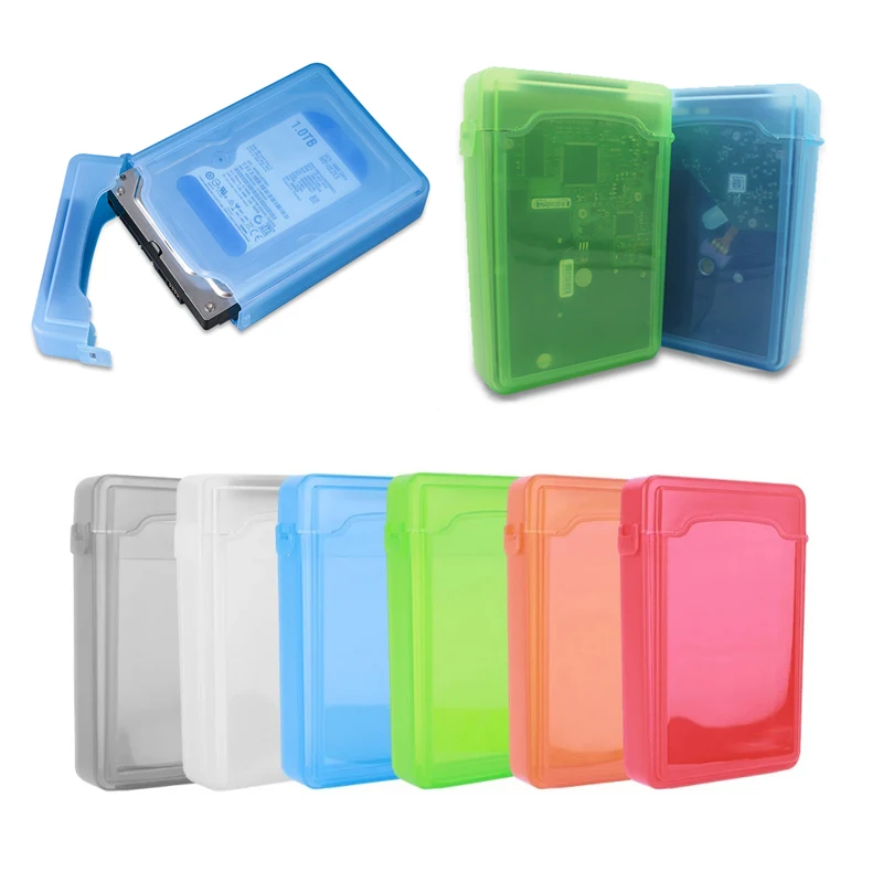 3.5 Inch Hard Disk HDD Case IDE Sata Adapter Hard Drive Box Enclosure HDD Hard Disk Drive Protection Cover Storage Box
