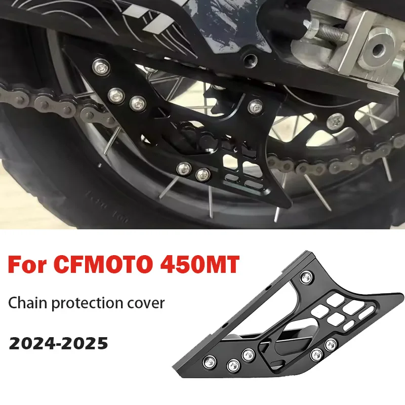 

For CFMOTO 450MT MT450 450mt 2024 2025 Motorcycle CNC Chain Swingarm Guide Slider Roller Guard Chain Protect Cover Accessories