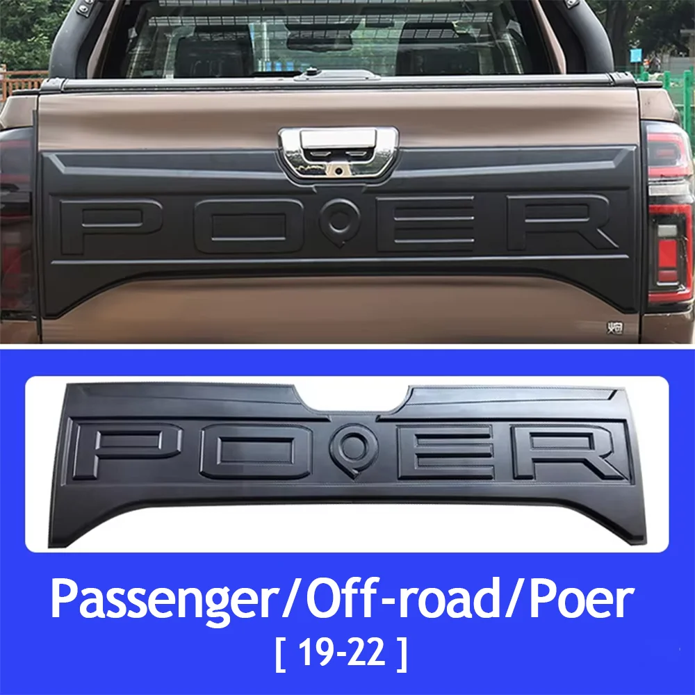 

Rear Trunk Panel For Great Wall Poer Gwm Poer 2019-2023 Pick UP Car Strip Decals Sticker of Tailgate Modifier Parts Accessories