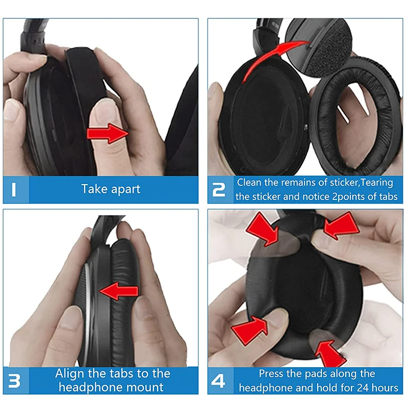 KUTOU Earpads For Sennheiser PXC 350 Ear Pads Headphone Cushion Replacement Parts PXC 450 HME 95 Foam Pad