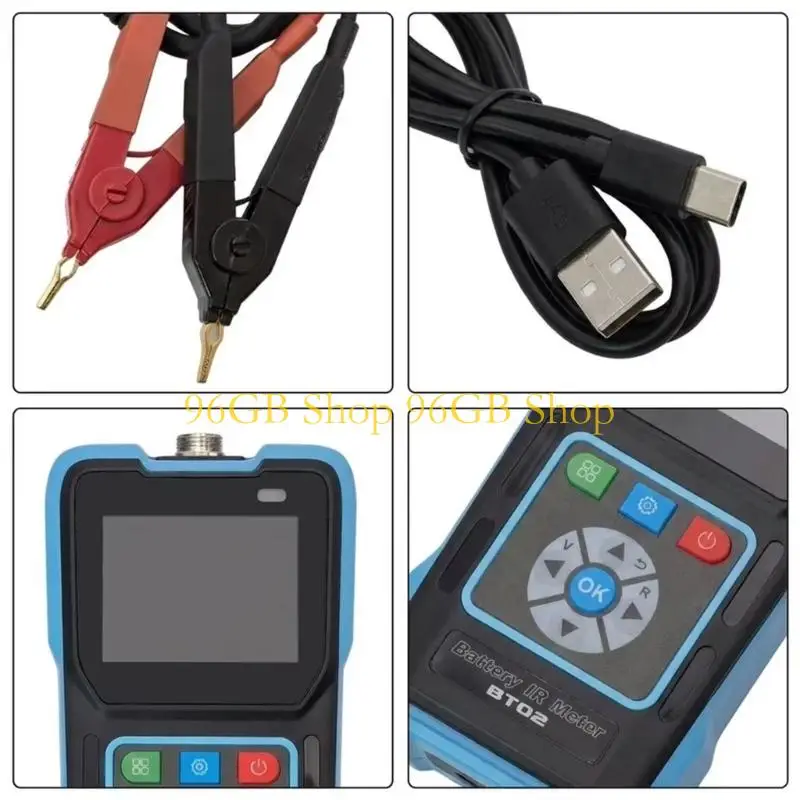 96GB Four-Wire Battery Meter with Automatic or Manual Mode Selection