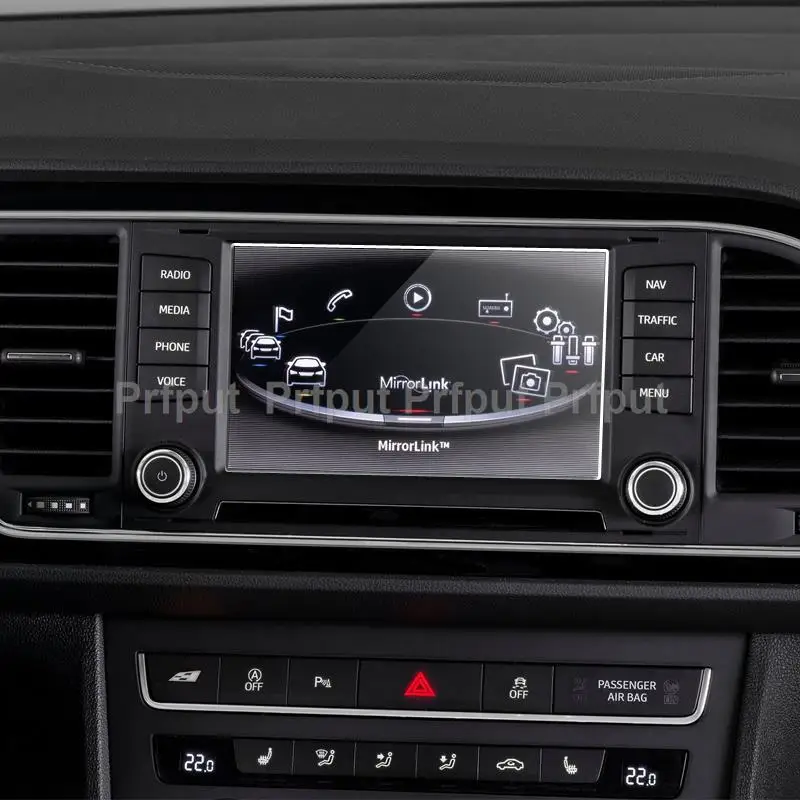 Ochraniacz ekranu ze szkła hartowanego dla Seat Leon 2015 2016 6,5 cala Nawigacja samochodowa GPS Wyświetlacz Chroń naklejkę
